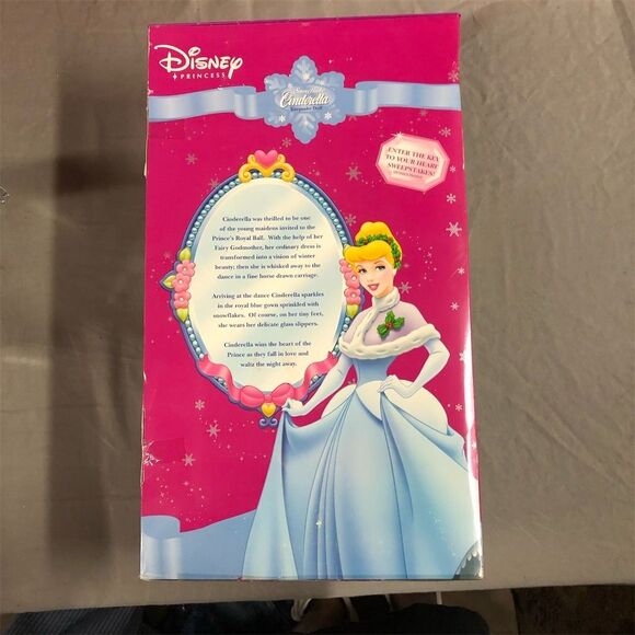 Disney Princess Cinderella Porcelain Keepsake Doll with Stand - Picture 4 of 5